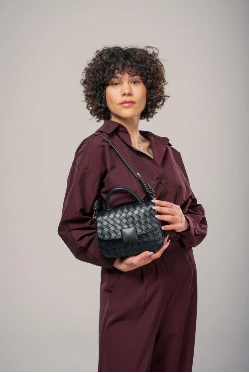 Siyah Kadın Omuz Çantası 17845