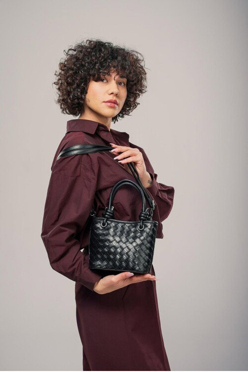 Siyah Kadın El ve Omuz Çantası 17880