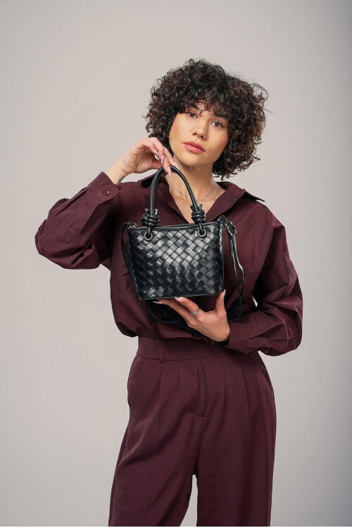 Siyah Kadın El ve Omuz Çantası 17880