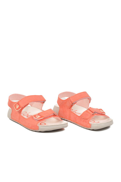 Somon Cırtlı Hafif Kız Çocuk Sandalet BN-1419 F