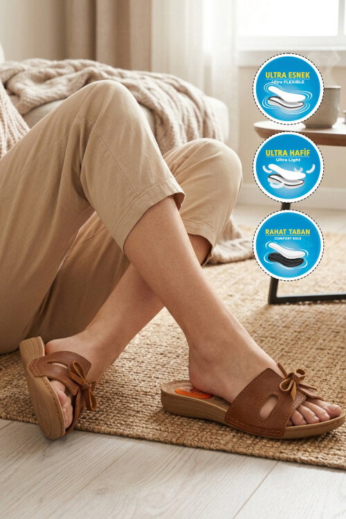 Taba Hafif Anatomik Jel Taban Kadın Terlik 11-367 Z