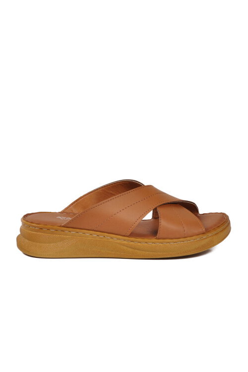 Taba Yumuşak Tabanlı Çapraz Bantlı Kadın Terlik 492148 Z