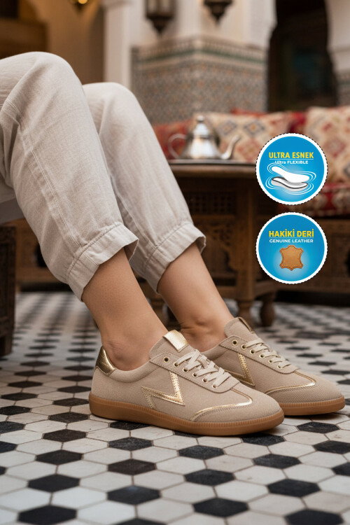 Taş Hakiki Deri Kadın Casual Ayakkabı 2609902Y Z