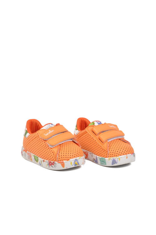 Turuncu Cırtlı Hafif Bebek Spor Ayakkabı BNI-31517 B
