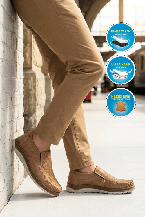 Vizon Hakiki Deri Erkek Casual Ayakkabı 767 M