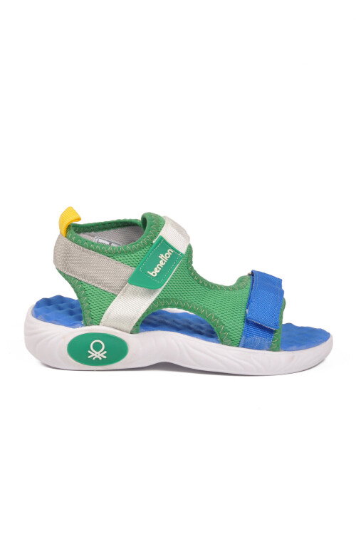 Yeşil Cırtlı Hafif Erkek Çocuk Spor Sandalet BN-1406 P