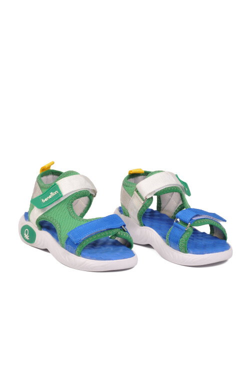 Yeşil Cırtlı Hafif Erkek Çocuk Spor Sandalet BN-1406 P