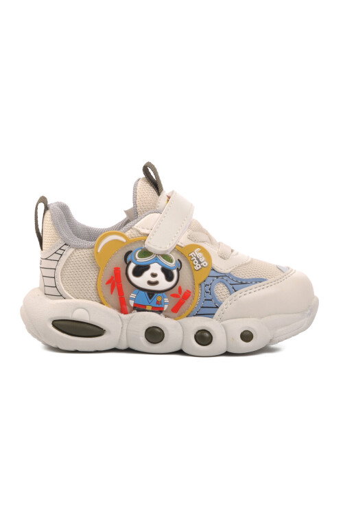 Bej Unisex Hafif Esnek Rahat Spor Çocuk Ayakkabı Cool Peter B