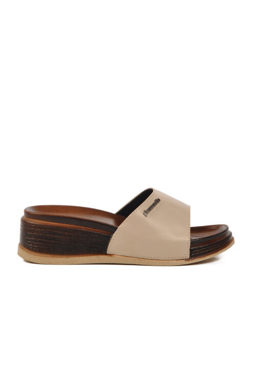 Beige Lightweight Womens Slippers PC-7030 Z