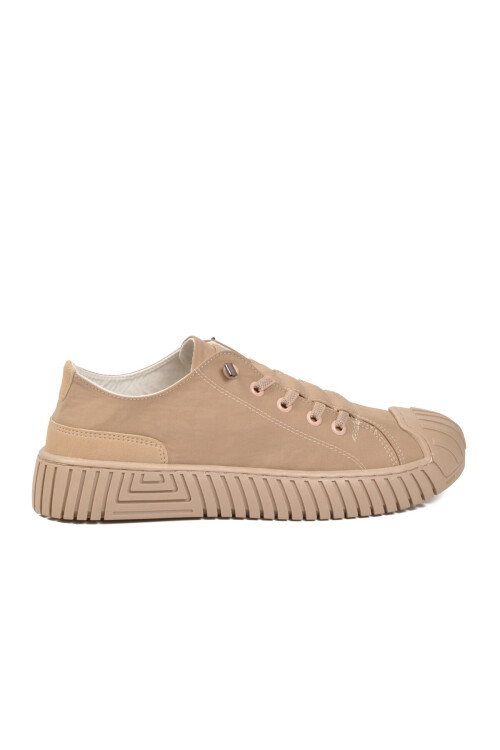 Beige Textile Memory Foam Mens Sneakers Vigor G