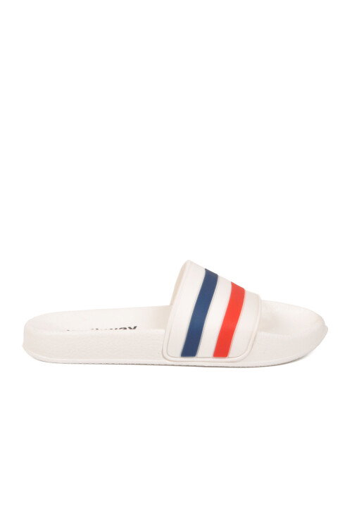 Beyaz Lacivert Hafif Esnek Unisex Terlik 8000-01 G