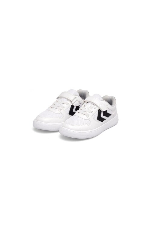 Beyaz-Siyah Cırtlı Fileli Hafif Unisex Çocuk Spor Ayakkabı 900866 Hml Kayno SM. Jr.