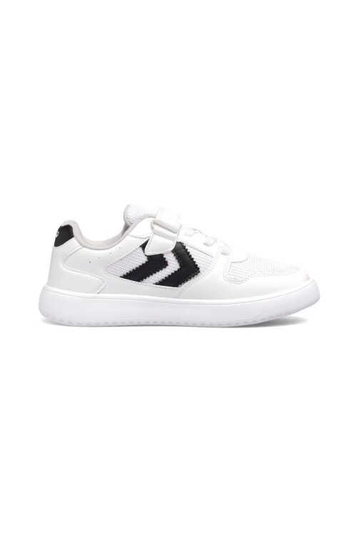 Beyaz-Siyah Cırtlı Fileli Hafif Unisex Çocuk Spor Ayakkabı 900866 Hml Kayno SM. Jr.
