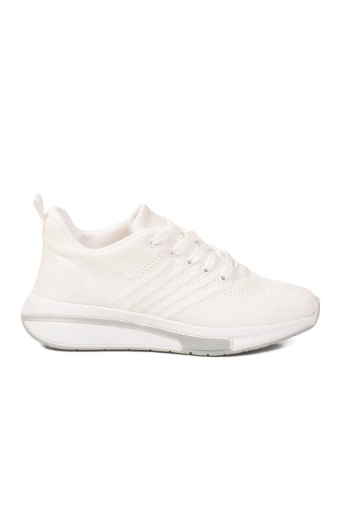 Beyaz Fileli Hafif Esnek Unisex Spor Ayakkabı Molen 118 G