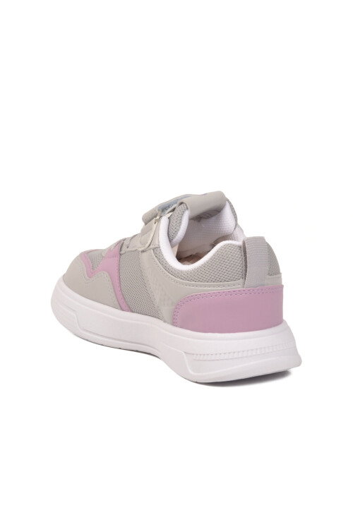 Buz Lila Cırtlı Fileli Hafif Unisex Çocuk Spor Ayakkabı 026 F