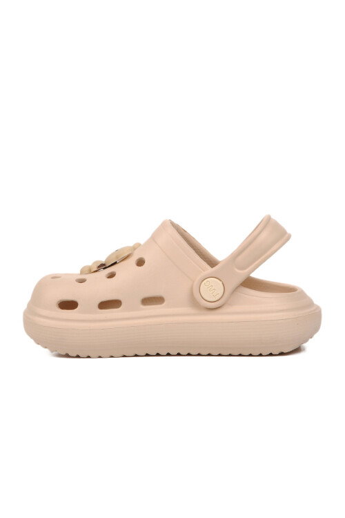 Ekru Eva Hafif Unisex Çocuk Terlik 755 P