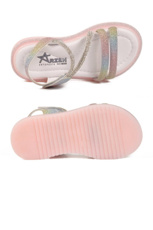 Gökkuşağı Ortopedik Kız Çocuk Sandalet 26A94 P