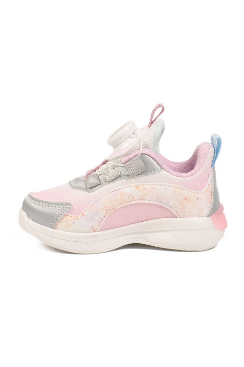 Gümüş Misina Bağcıklı Kız Bebek Spor Ayakkabı 26Y1209 B