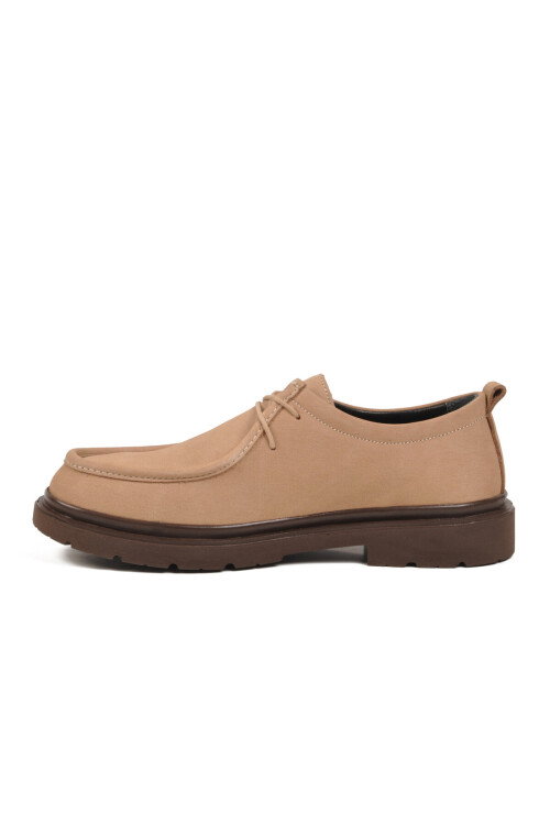 Sand Nubuck Genuine Leather Mens Casual Shoes 1005 M
