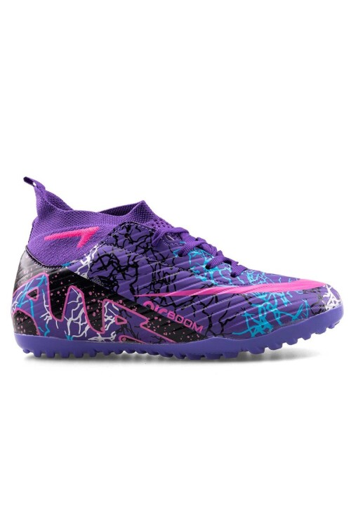 Purple Fuchsia Socked Childrens Turf Shoes Air 600 F