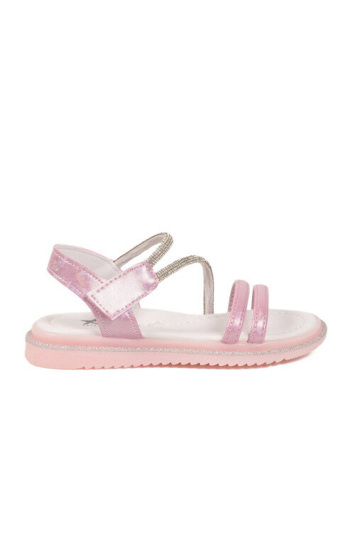 Pembe Cırtlı Hafif Ortopedik Kız Çocuk Sandalet 26A94 F