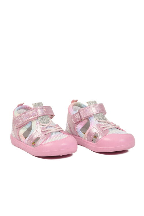 Pembe Cırtlı Ortopedik Kız Bebek Ayakkabı 26A77 B