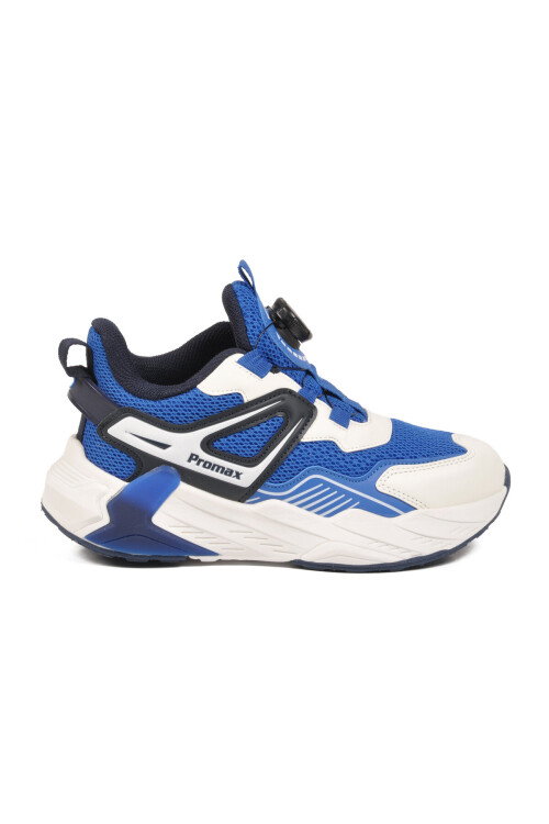 Saks-Mavi-Beyaz Misina Bağcıklı Erkek Çocuk Spor Ayakkabı 2099 F