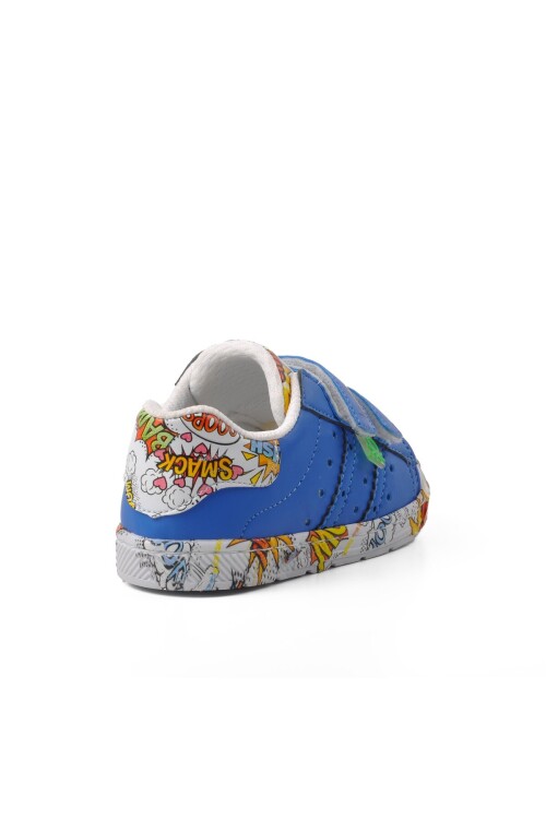 Saks Mavi Polyester Karışımlı Bebek Spor Ayakkabı BN-30965 B