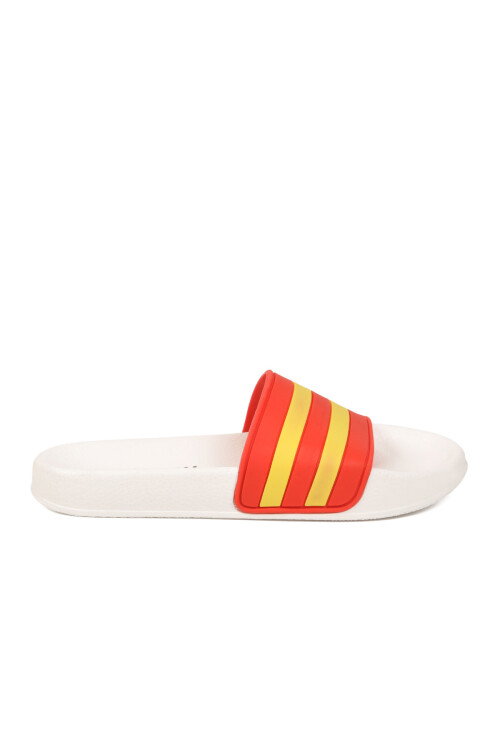 Sarı Kırmızı Hafif Esnek Unisex Terlik 8000-01 G