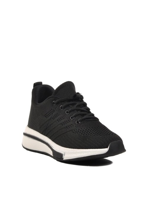 Siyah-Beyaz Triko Unisex Spor Ayakkabı Molen 118 G