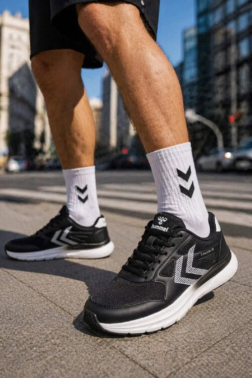 Siyah Fileli Hafif Esnek Hava Alabilen Unisex Spor Ayakkabı 900880 Hml Crosslite 26