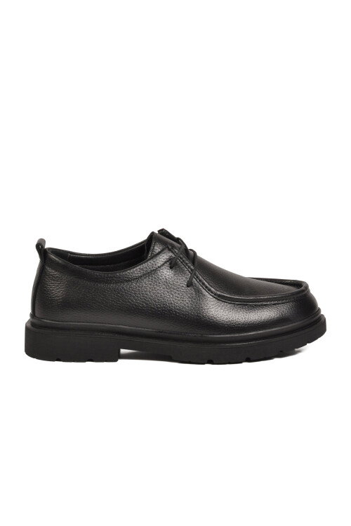 Black Genuine Leather Mens Casual Shoes 1005 M