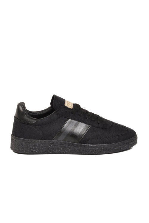 Siyah Bağcıklı Esnek Unisex Spor Ayakkabı 015 G