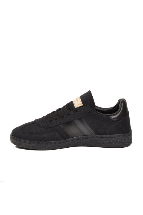 Siyah Bağcıklı Esnek Unisex Spor Ayakkabı 015 G
