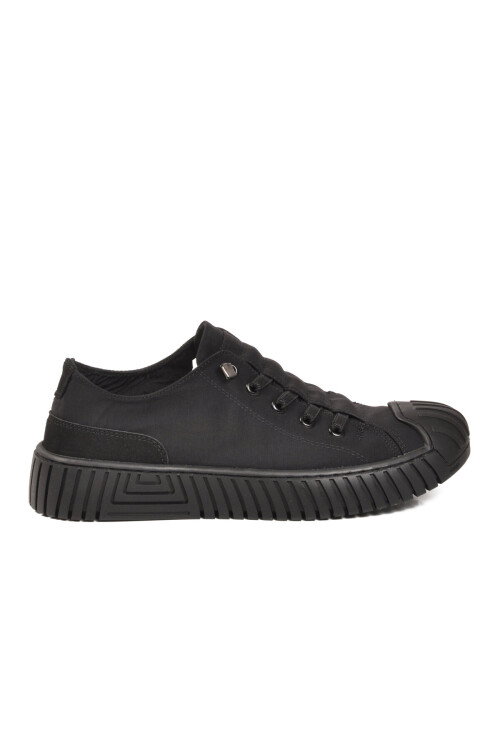 Black Textile Memory Foam Mens Sneakers Vigor G