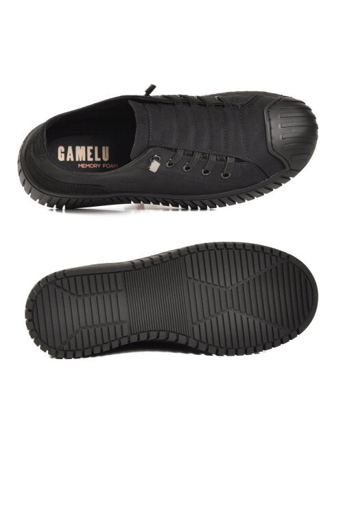 Black Textile Memory Foam Mens Sneakers Vigor G