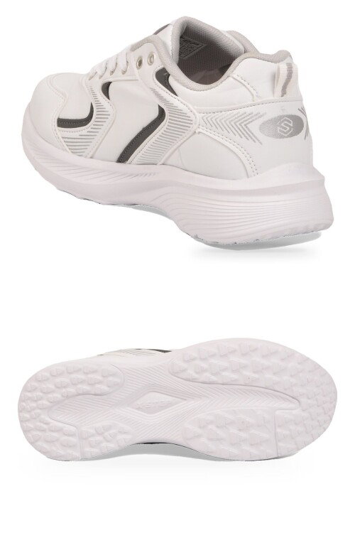 Bağcıklı Hafif Rahat Unisex Beyaz Yürüyüş ve Spor Ayakkabı Sneaker 2032 G
