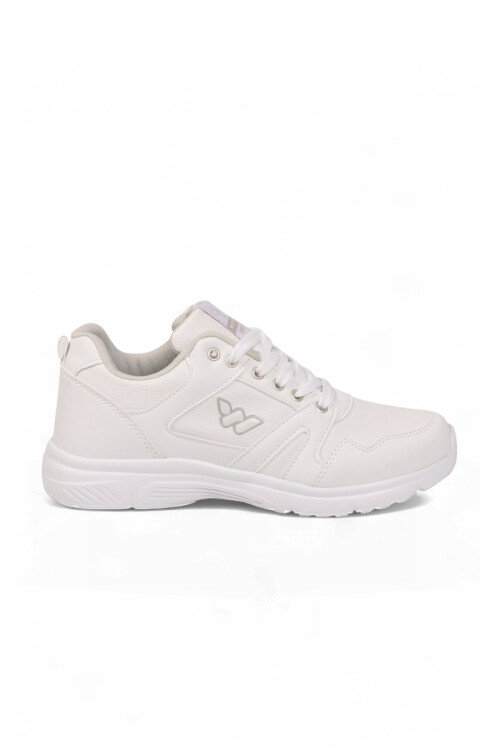 Bağcıklı Hafif Rahat Unisex Beyaz Yürüyüş ve Spor Ayakkabı Sneaker Core 020 G