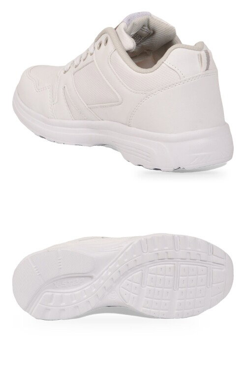 Bağcıklı Hafif Rahat Unisex Beyaz Yürüyüş ve Spor Ayakkabı Sneaker Core 020 G