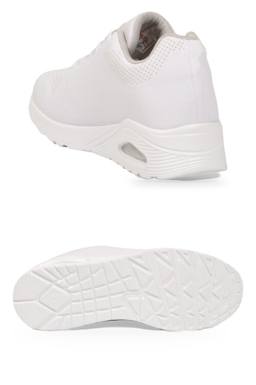 Bağcıklı Beyaz Unisex Yürüyüş ve Spor Ayakkabı Sneaker 5101