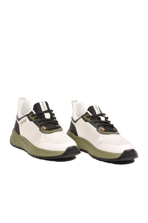 Beyaz Memory Foam Fileli Nefes Alabilen Erkek Spor Ayakkabı Sneaker E460 M