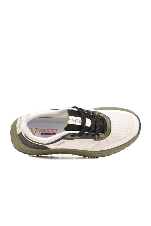 Beyaz Memory Foam Fileli Nefes Alabilen Erkek Spor Ayakkabı Sneaker E460 M