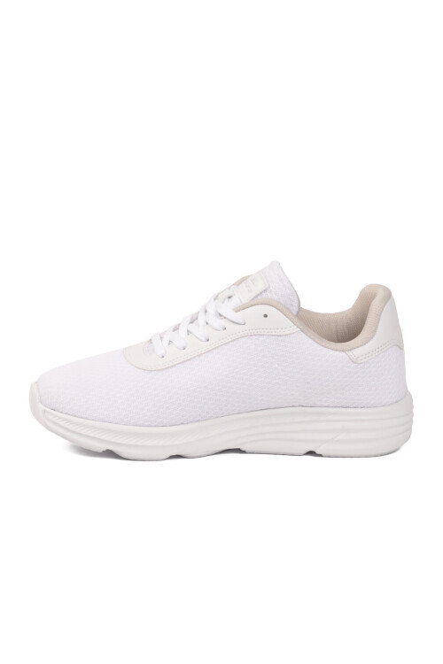 Beyaz Fileli Hafif Esnek Unisex Spor Ayakkabı 26102 M
