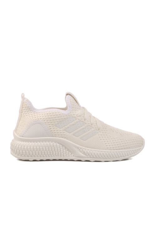Unisex Beyaz Triko Sneaker Hafif Nefes Alan Esnek Yürüyüş Ayakkabısı Vene G
