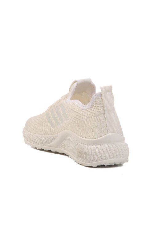 Unisex Beyaz Triko Sneaker Hafif Nefes Alan Esnek Yürüyüş Ayakkabısı Vene G