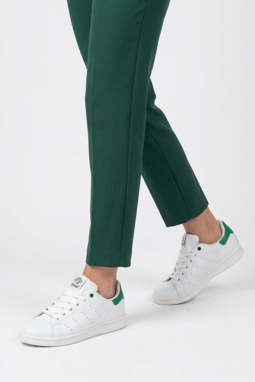 Unisex Beyaz-Yeşil Günlük Sneaker Spor Ayakkabı Rahat Casual Model Ursula G