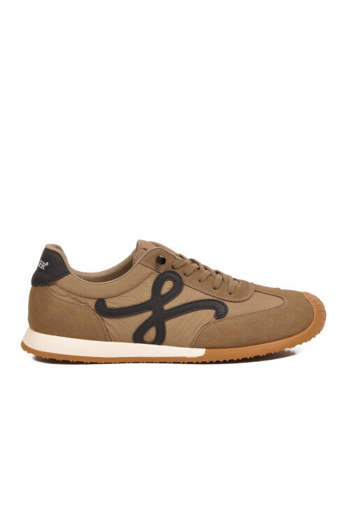 Camel Bağcıklı Hafızalı Rahat Tabanlı Retro Erkek Casual Ayakkabı Sneaker E472 M