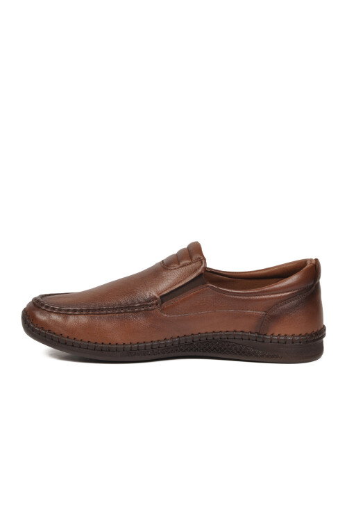 Erkek Ceviz Hakiki Deri Hafızalı Rahat Taban Şık Smart Casual Ayakkabı Loafer M741 M