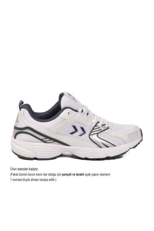 Dar Kalıp Beyaz-Lacivert Fileli Hafif Unisex Yürüyüş ve Spor Ayakkabı 900911 Hml Performance 930