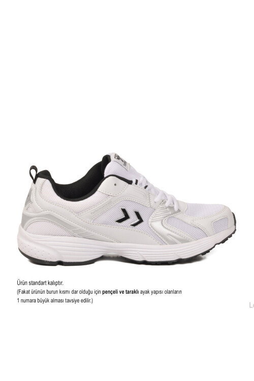 Dar Kalıp Beyaz-Siyah Fileli Hafif Unisex Yürüyüş ve Spor Ayakkabı 900911 Hml Performance 930